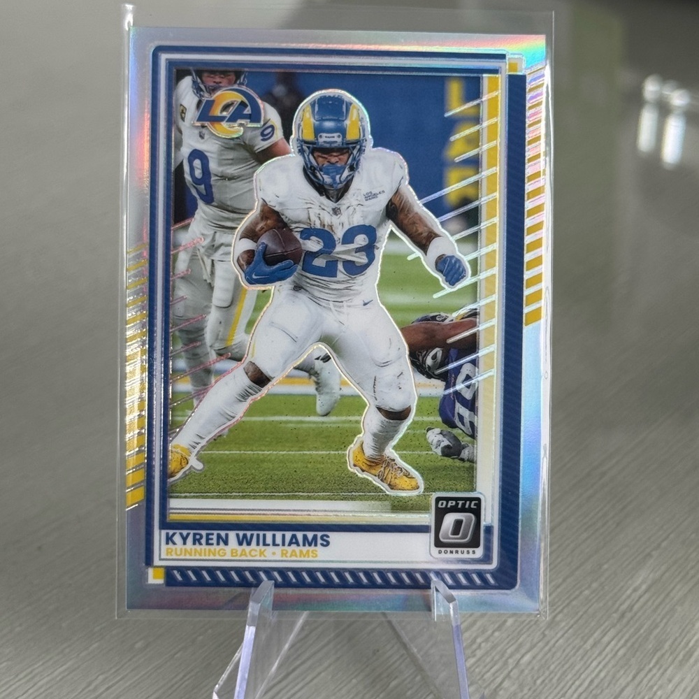 2025 Kyren Williams Panini Donruss Optic Silver Prizm. Los Angeles rams